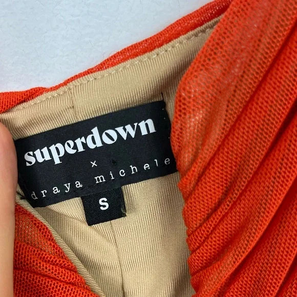 Superdown x Draya Michele Marlene Ruched Mini Dress Sz S - Picture 10 of 13